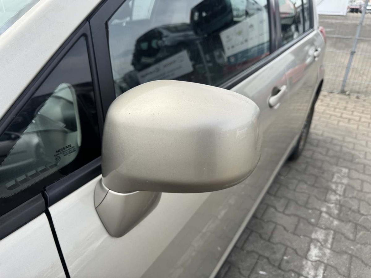Nissan Tiida original Au&szlig;enspiegel links elektrisch verstellbar HAB Glazed Almond Bj.2009